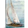 "Quiet Boats III" Canvas Art, 30"x40"x1.25"
