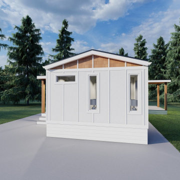 Knightway Mobile Home Reno. Exterior Design, Landscape Design, 3D Visualization.