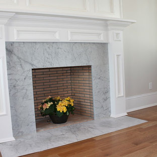 Carrara Marble Fireplace Houzz