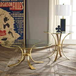 MH -Retro Gilded Side & Cocktail Table - Products