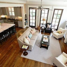 Open Concept Kitchen Dining Living Room