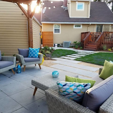 Northeast Portland - Blessing Landscape Design, Client Installed Backyard