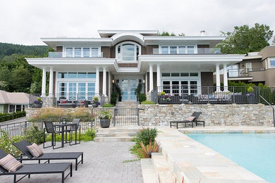 Trendy exterior home photo in Vancouver