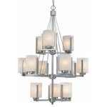 Dolan Designs - Dolan Designs 2243-09 Uptown - Twelve Light Three Tier Chandelier - Dolan Designs offers some of the finest styles and finsihes available in home lighting today, allowing you to create a deistinctive look for your home without sacrificing affordability.Simple clean, and classic designs to complement a wide variety of decorating styles are the hallmarks of Dolan Designs.Uptown Twelve Light Three Tier Chandelier Satin Nickel. *UL Approved: YES *Energy Star Qualified: n/a  *ADA Certified: n/a  *Number of Lights: Lamp: 12-*Wattage:100w A19 Medium Base bulb(s) *Bulb Included:No *Bulb Type:A19 Medium Base *Finish Type:Satin Nickel