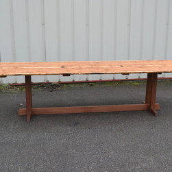 Live Edge Hickory Dining Table with Nakashima Style Base - Dining Tables