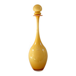 SEGUSO CA D'ORO CASED BUTTERSCOTCH DECANTER - Vases