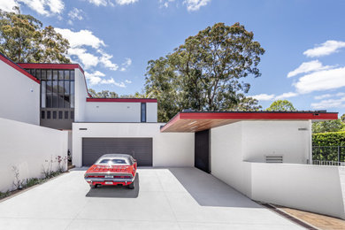 Inspiration for a midcentury home design in Sydney.