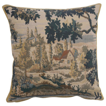 Paysage Flamand Village 1 Decorative Couch Pillow Cover