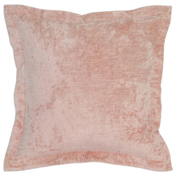 Kosas Home Bryce Velvet 22-inch Square Throw Pillow, Pink
