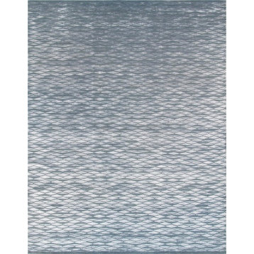 Pasargad Modern Collection Hand-Knotted Silk & Wool Area Rug, 8'2"x10'