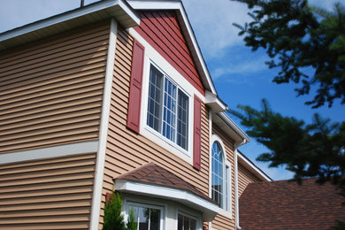 Example of a trendy exterior home design in Minneapolis