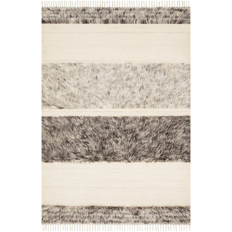 Ellen DeGeneres Crafted by Loloi Natural/Stone Abbot Rug, 2'0"x3'0"