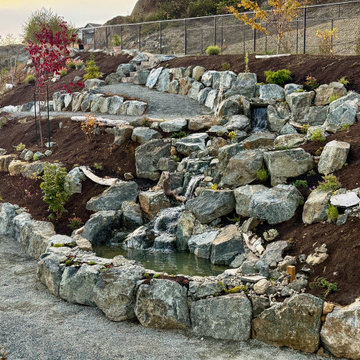Waterfall Foodscape | Edible Landscape with Natural Water Feature