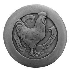 Inviting Home Inc. - Rooster Knobs, Antique-Style Pewter - Cabinet And Drawer Knobs