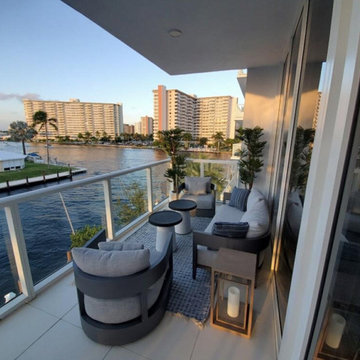 Fort Lauderdale Penthouse Waterfront Balcony Design