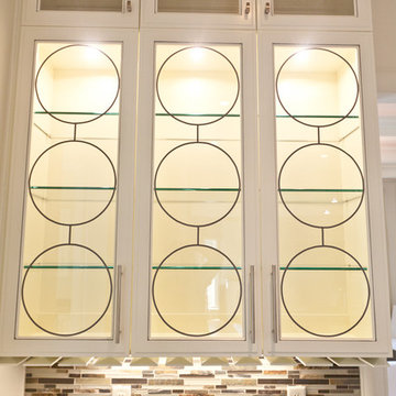 lit cabinets