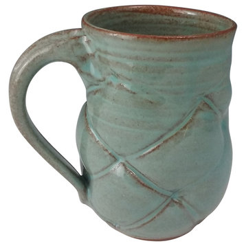 Panama Turquiose Handmade Quilted Mug