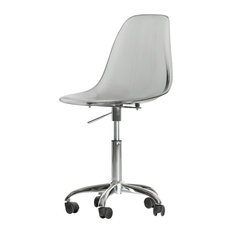 50 Most Por Plastic Acrylic Office Chairs For 2018 Houzz South S Furniture Annexe Clear Acrylic Office Chair With Wheels Smoked Gray