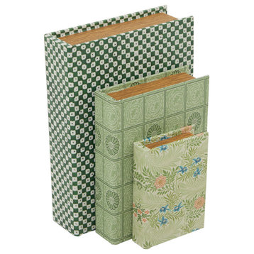 Traditional Green Faux Leather Box Set 562492