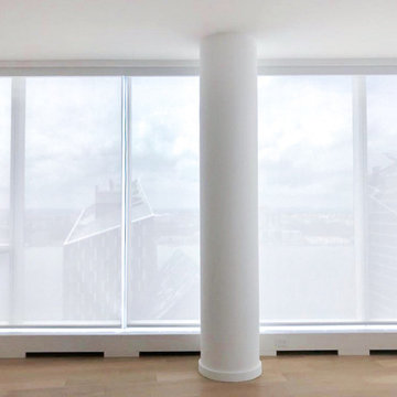 One West End- Motorized Shades and Manual Draperies