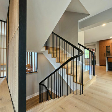 Project #115 | Staircase with Continuous Rail System Without Newels
