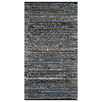 Safavieh Cape Cod Collection CAP365 Rug, Blue, 2'3"x4'