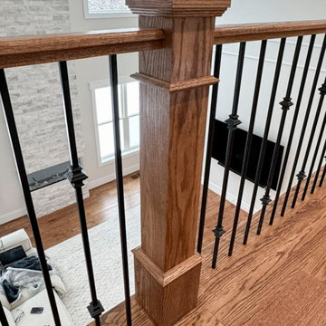 Project #117 | Custom Twist on a Classic L-Shaped Stair