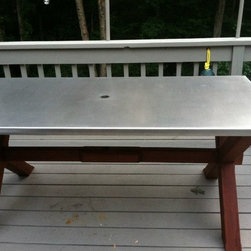 Custom Stainless Countertops - Outdoor Dining Tables