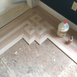 Hardwood Floors with Border - Floor Medallions And Inlays