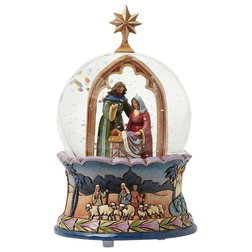 Traditional Holiday Accents And Figurines Enesco Jim Shore Heartwood Creek Nativity Musical Waterball Snow Globe