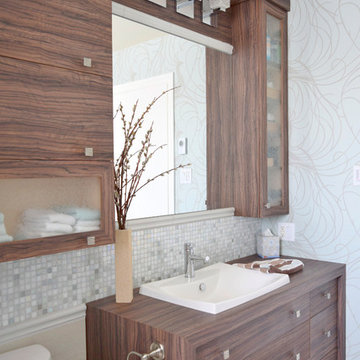 Salle de bain Paons