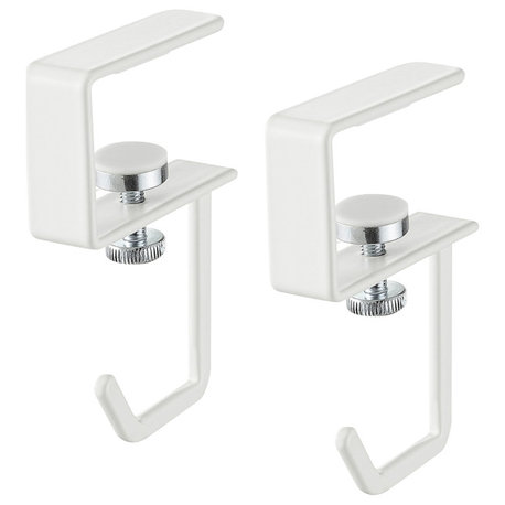 Undershelf Hangers, Set of 2, Steel, Fits 1", Holds 1.1 lbs