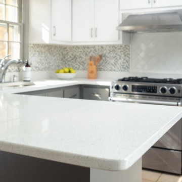 Grey & White Kitchen Remodel