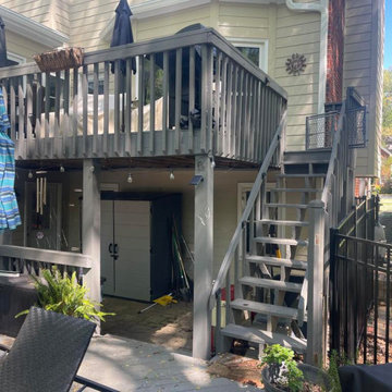 Marietta, GA Deck Resurface and Deck Extension with Trex Enhance Natural Series