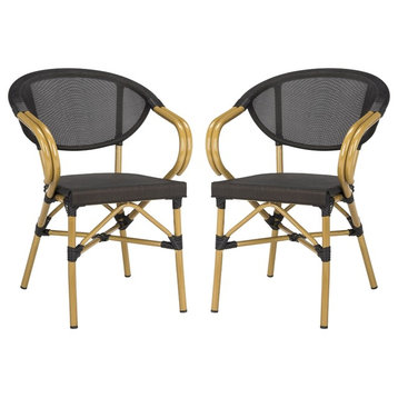 Safavieh Burke Stackable Arm Chairs, Set of 2
