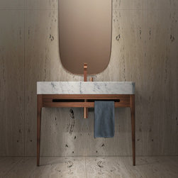 American walnut freestanding sink console - Bathroom Vanities And Sink Consoles