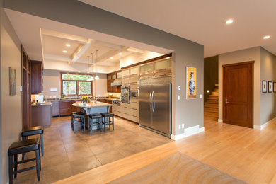Example of a trendy home design design in Vancouver