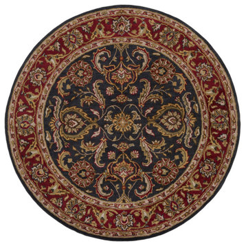 Surya Middleton AWHY-2061 Traditional Area Rug, Bright Red, 3'6" Round