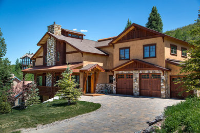 Contemporary exterior home idea in Denver