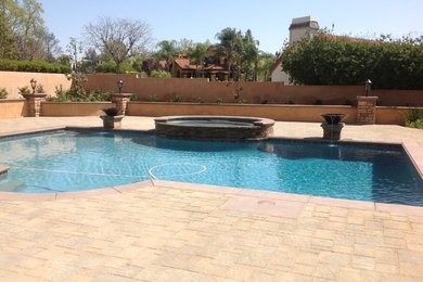 Pool - mediterranean pool idea in Los Angeles