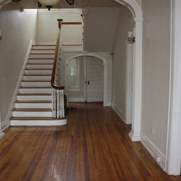 Foyer renovation in a historic home