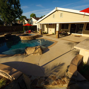 Santa Ana Tropical Pool Remodel