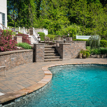 Chester NJ 2 Landscape Design & Construction + In Ground Pool / Spa / Waterfall