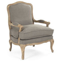 Regal Accent Chair, Light Blue - French Country - Armchairs And Accent  Chairs - by Homesquare | Houzz
