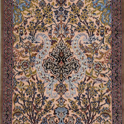 Persian Isfahan rug 2'4 X 3'4 - Area Rugs