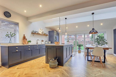 Kensington Natural Oak Herringbone Parquet Laminate Flooring 12mm