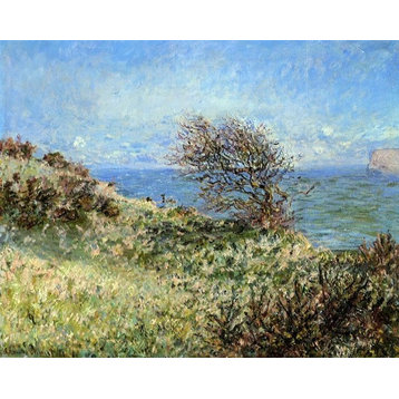 Claude Oscar Monet On the Cliff at Fecamp, 20"x25" Wall Decal