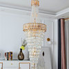 Saint-Auban Luxury Elegant Crystal Chandelier For Stairway, Clear Crystal, Dia39.4"