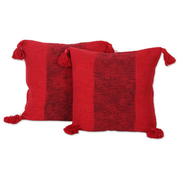 Novica Handmade Celebrate The Magic Cotton Cushion Covers, Set of 2