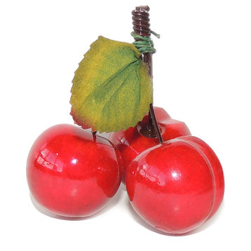 Italian Alabaster Cherries, Made in Volterra